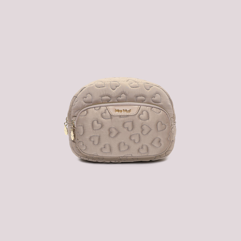BEAUTY CASE TRAPUNTATA A CUORI MIMI-MUA