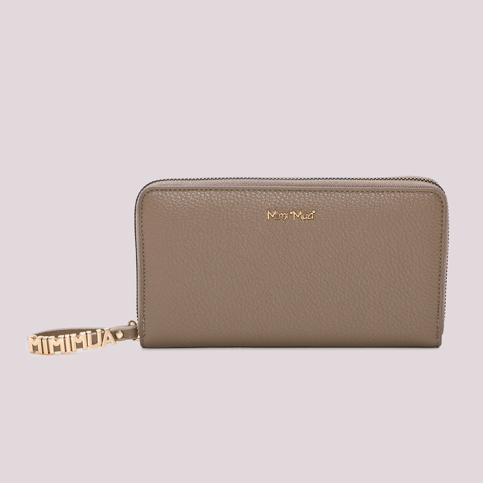 PORTAFOGLIO GRANDE BASIC CON TIRA ZIP LOGATO MIMI-MUA