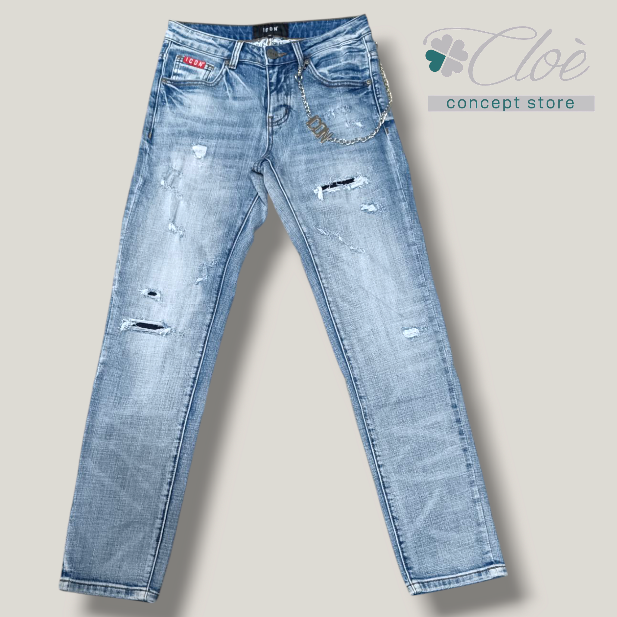 JEANS CON STRAPPI ICON
