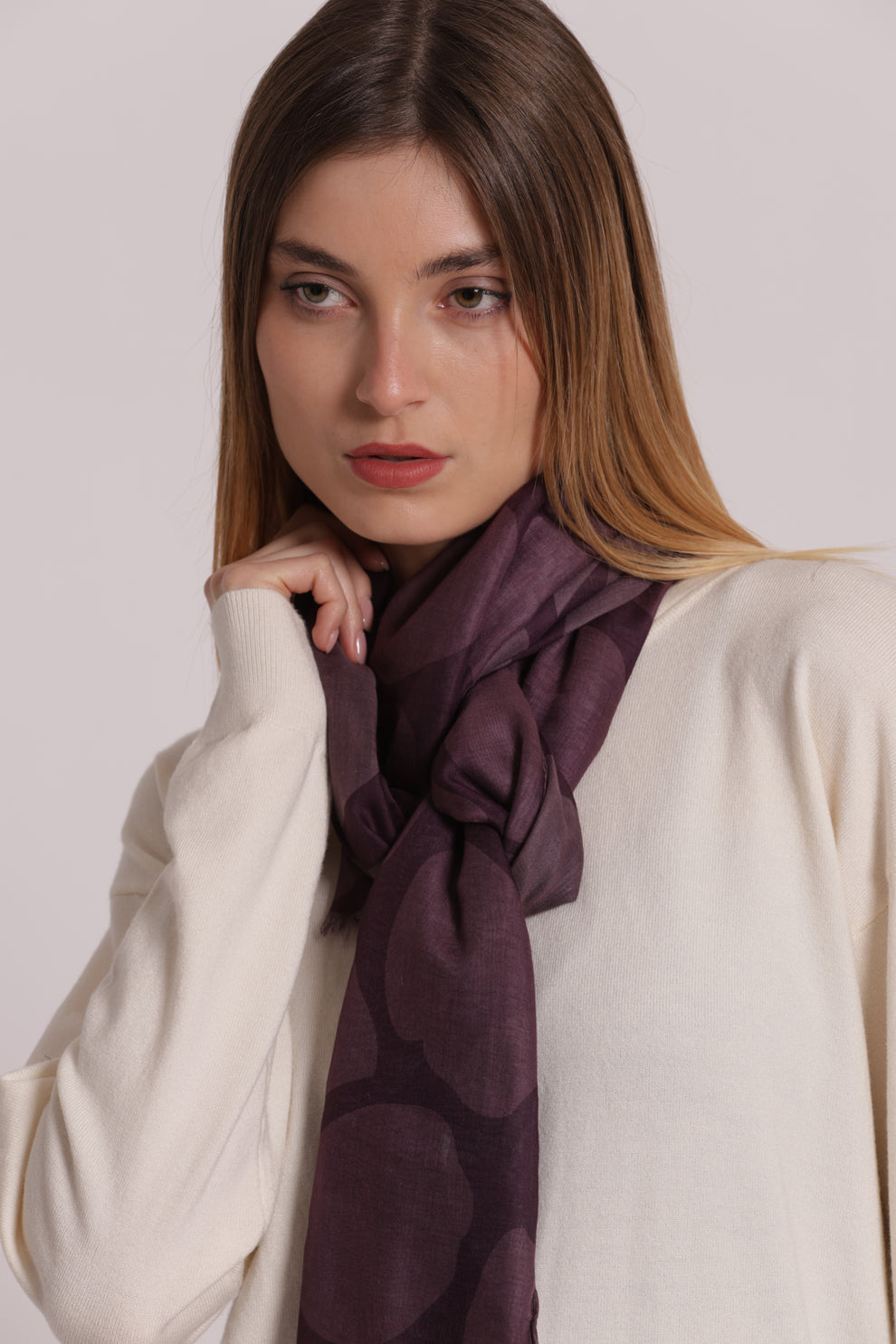 FOULARD CON MACULATO (180X80 cm) MIMI-MUA