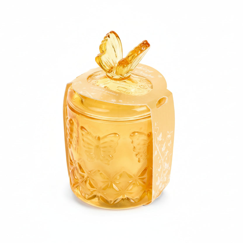 Candela profumata con bicchiere in vetro Fiorirà - Nuvole di Stoffa