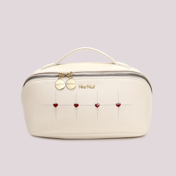 BEAUTY CASE SET DA 3 CON CUORICINI MIMÍ-MUÁ