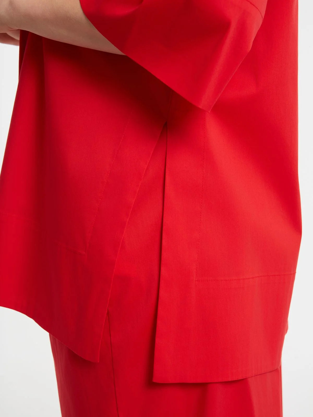 Camicia a collo alto in misto modal fluido Mat