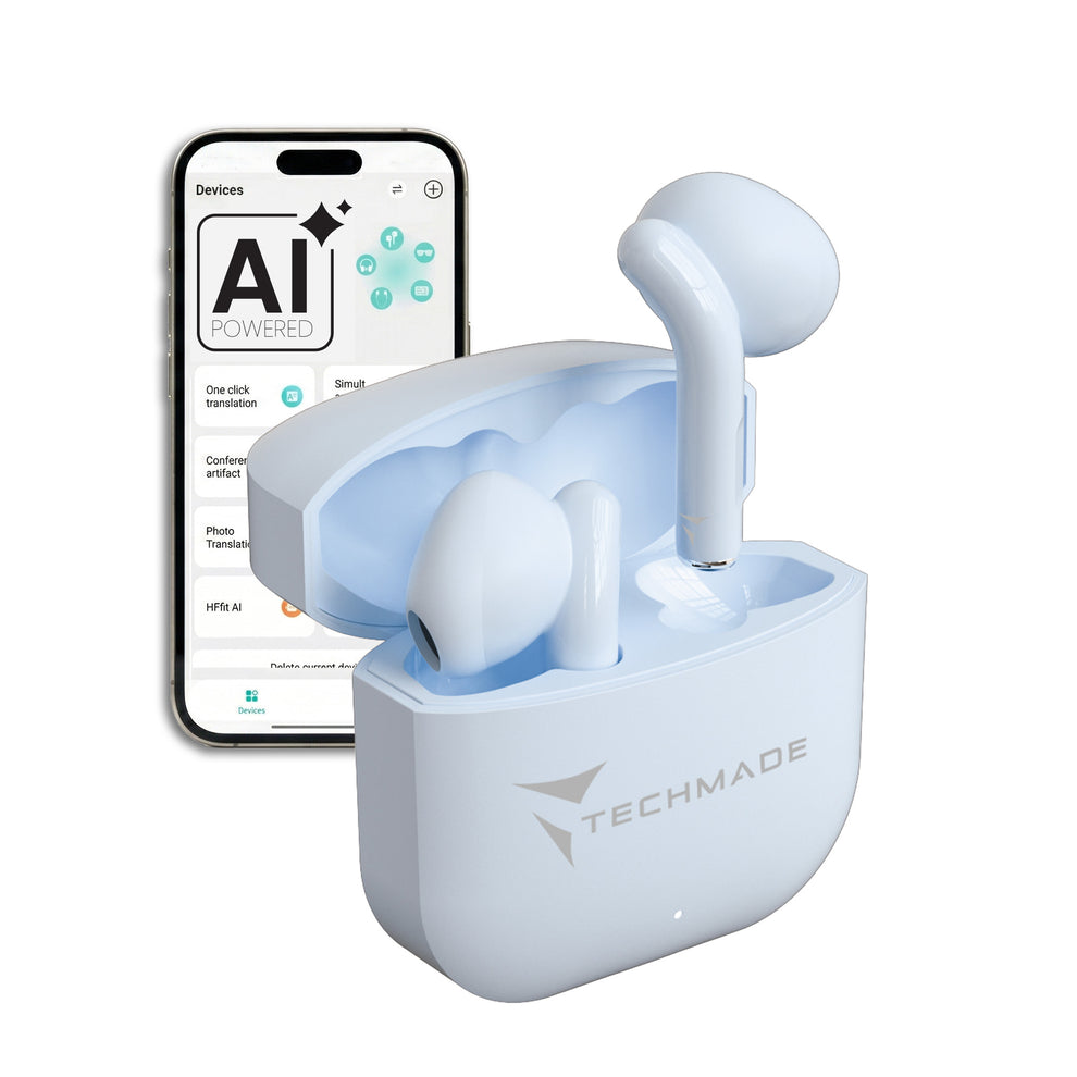 Auricolari Bluetooth in Ear XM201 - con Box di ricarica - AI di traduzione