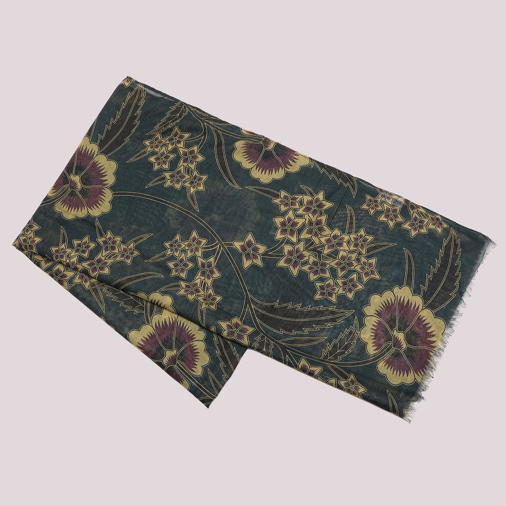 FOULARD STAMPA FLOREALE VINTAGE (180X80 cm) MIMI-MUA