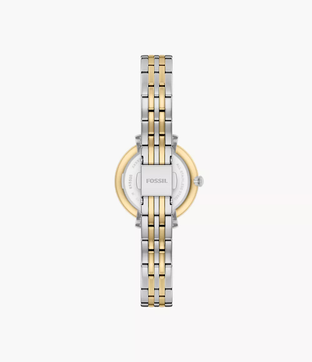 Orologio Heidi 26 mm a tre sfere con bracciale in acciaio bicolore Fossil